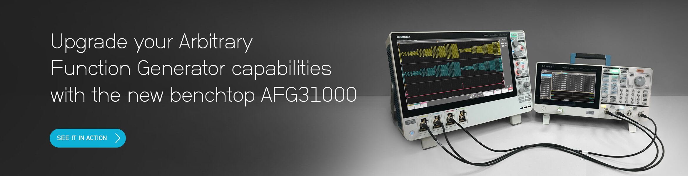 Upgrade your arbitrary function generator capabilities with the new benchtop AFG31000