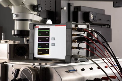 4200a-cviv-multi-switch Keithley 4200A-CVIV multi-switch on a wafer probe station