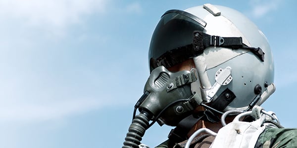 A fighter jet pilot